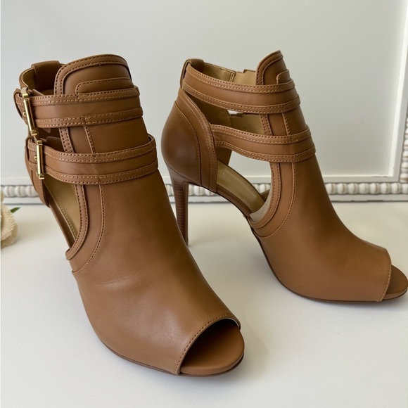 MICHAEL KORS Blaze Open-Toe Acorn Bootie ! BRAND NEW ! SOLD OUT ! - Picture 7 of 16